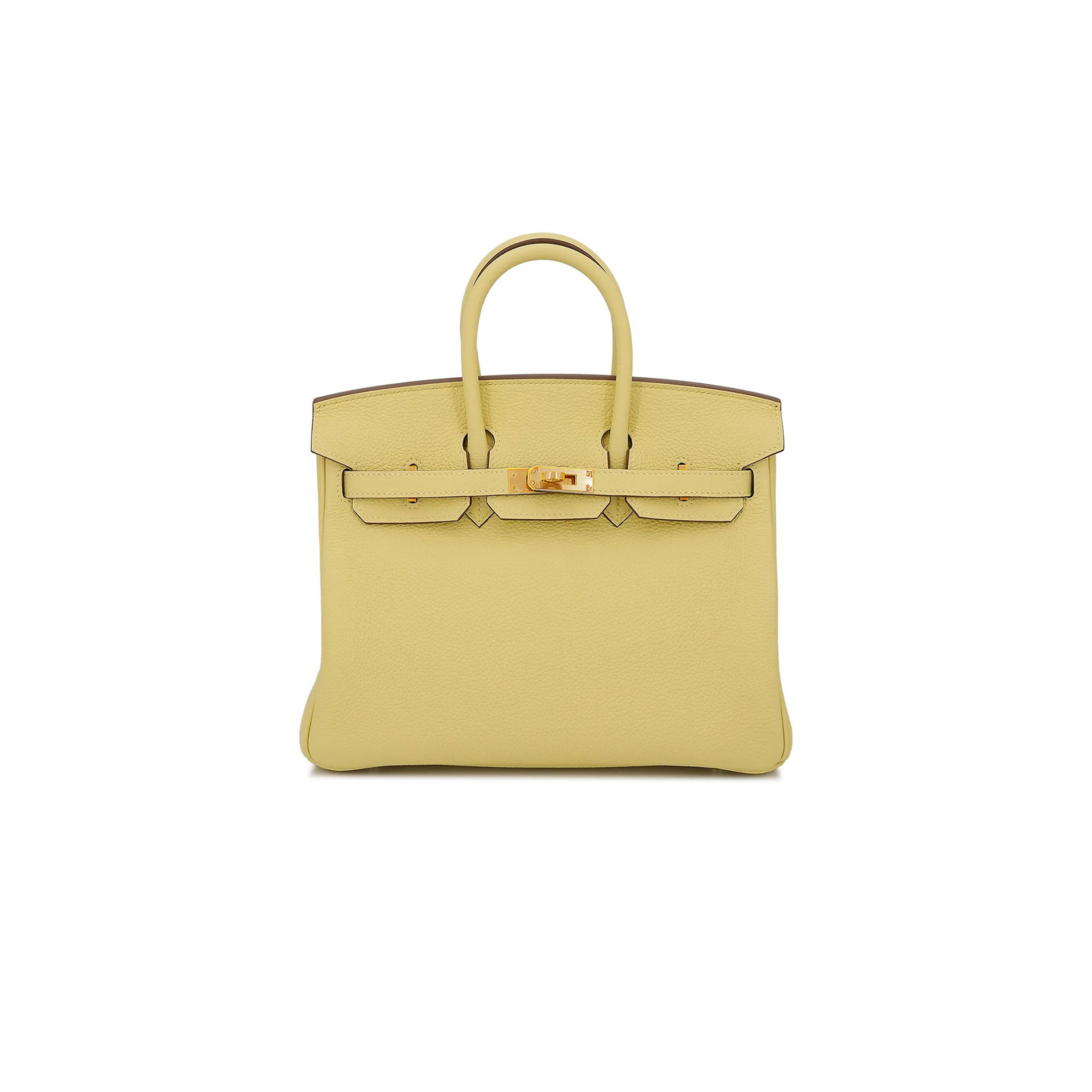 HERMES MASTER BIRKIN 25 TOGO LEATHER CHICK GOLD BUCKLE H028369CK11 (25*18*13cm)